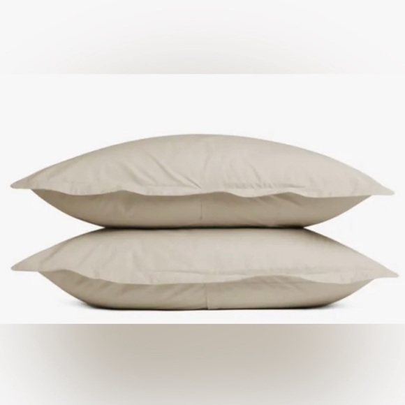 NWT Parachute Home Brushed Cotton Sham Set in Latte King Size / Tan